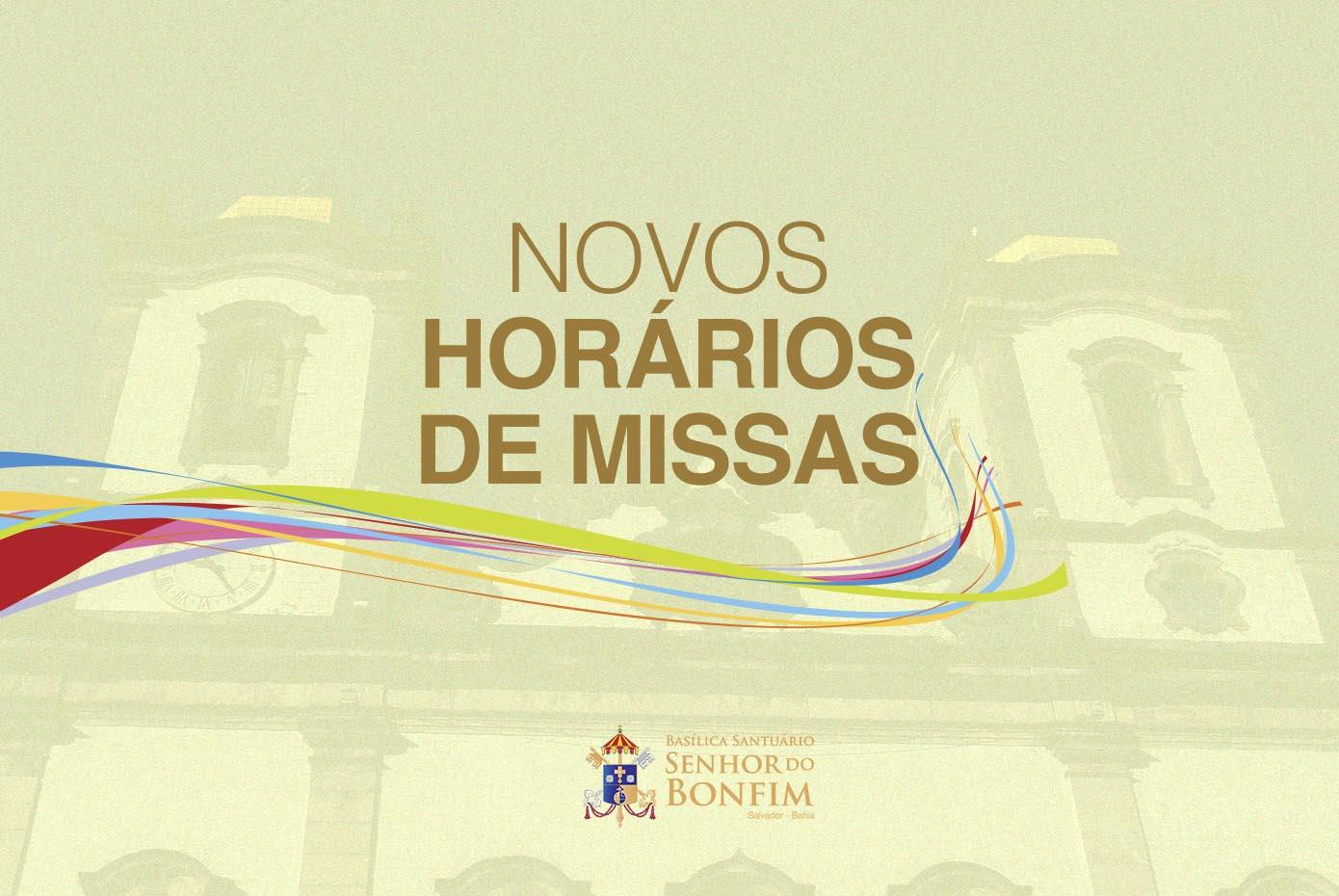 Confira os novos horários de Missas na Basílica do Bonfim 
