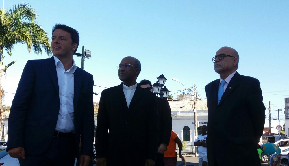 Primeiro Ministro da Itlia visita Baslica Santurio do Senhor do Bonfim