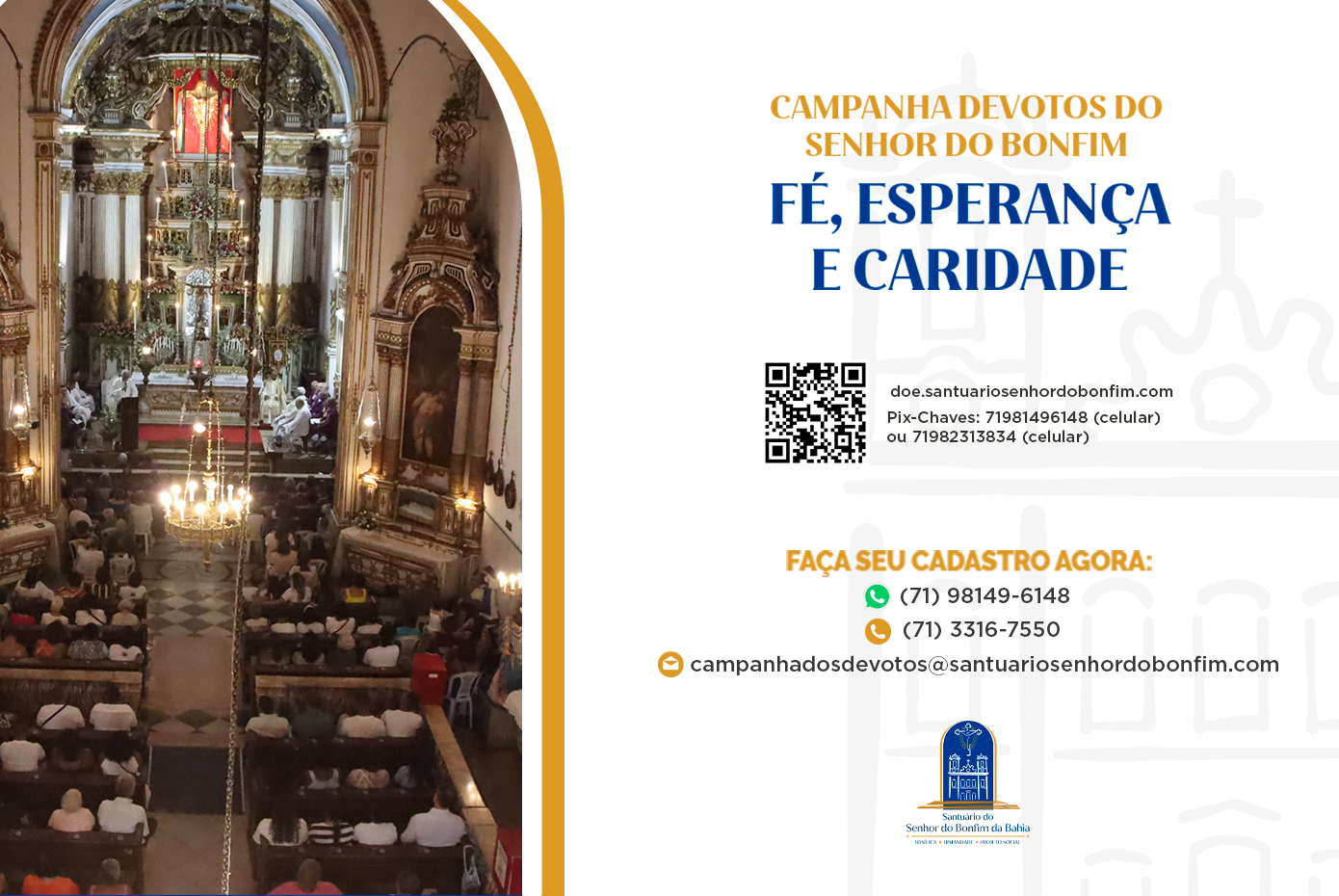 Ajude a manter a Igreja do Bonfim! 