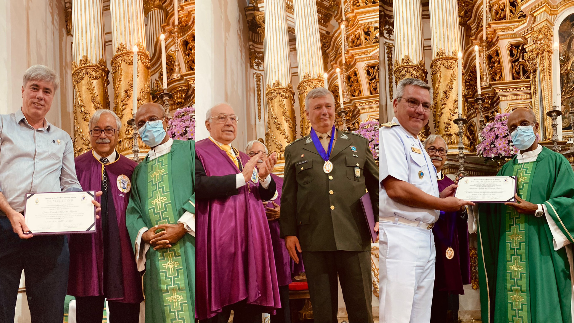 Comandantes do Exército e Marinha e superintende da Embasa recebem homenagens da Devoção 